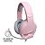 Headset Gamer 7.1 USB Haste Ajustável Fones Acolchoados Pink Fox Edição Especial HS414 - OEX - Imagem 1