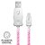 Cabo USB Tipo-C LED Pink 15W e 3A Ultra Flexível Cabo com Iluminação LED 2x Mais Resistente 1 Metro LEDC10PK - ELG - Imagem 1