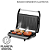 Mini Grill Panini 850W Revestimento Antiaderente 2 Sanduíches por vez Chapa Flutuante Grelhado Perfeito Preto Acabamento em Inox - MULTILASER - Imagem 1