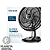 Ventilador de Mesa Super Turbo 140W Facilidade na Limpeza 8 Pás 40cm 3 Velocidades Alça de Transporte Sistema Oscilante Preto VTX-40-8P - MONDIAL - Imagem 4