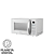 Micro-ondas 20L Função Descongelar 620W Menu Receitas Display Digital Trava de Segurança Função Uso Fácil Branco 110V - CONSUL - Imagem 7