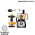 MultiProcessador Turbo Chef 5 em 1: Processador, Liquidificador, Ralador, Fatiador e Picador 1000W Lâminas em Aço Inox Pés Antiderrapantes MPN-01-B - MONDIAL - Imagem 1