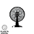 Ventilador de Mesa e de Parede Flow Turbo 180W 3 Velocidades 50cm Mais Vento, Econômia e Silêncio Preto com Cinza - WAP - Imagem 9