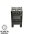 Fogão de Piso New Sirius 4 Bocas Acendimento Manual Mesa de Aço Inox Forno de 46L - BRASLAR - Imagem 1