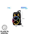 Caixa de Som Amplificada Woofer 12" 550W RMS Bivolt Luzes LED RGB Alça e Rodinhas para Transporte - MONDIAL - Imagem 9