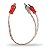 Cabo Y Rca Silicone Injetado Vermelho Prata 4mm 2 Macho 1 Fêmea Svart By Tech One Som Automotivo Som Carro - Imagem 3