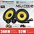 Kit 2 Vias Alto Falante + Tweeter NAKAMICHI NSJ-CS610 6" Polegadas 110w RMS 3Ohms - Imagem 4