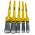 Kit 5 Pincéis Internos Cerdas Macias Detailer Limpeza Carro Estética Automotica Cuidado Veicular - Imagem 8