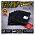 Kit 5 Flanelas Microfibra Preta 28x28cm 230gsm Detailer Pano Cuidado Automotivo Estética Automotiva Uso Doméstico - Imagem 1