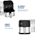 Fritadeira Air Fryer Oster sem Óleo, Compact, 4,6L com Timer - OFRT520 127V - Imagem 3