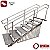 Escada Inox Acessível para Piscina Facility - Inox 304 (4 Degr.) de 80 a 90 cm de Profundidade - Imagem 1