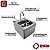 Lavatório de Mãos Inox com Acionamento por Coxa ou Joelho (modelo 09) - Inox 304 (#0,80) 45 x 50 x 30 cm de altura - Imagem 3