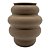 Vaso Gomilado Metal Marrom Redondo - Imagem 1