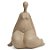 Escultura Mulher Sentada - Imagem 1