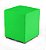 Puff Decorativo Quadrado Corino Verde 45x34x34cm Orthovida - Imagem 1