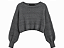 Tricot Cropped Lumi cinza - Imagem 1