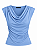 Blusa Drapeada Azul - Imagem 1