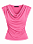 Blusa Drapeada Rosa - Imagem 1