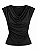 Blusa Drapeada Preta - Imagem 1