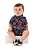 Macaquinho para Bebê Masculino Estampa Digital Floral Azul Marinho Up Baby - Imagem 2