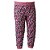 Calça Legging Infantil Feminino em Meia Estampa Onça Rosa Pimpolho Tamanho 21 ao 25 - Imagem 2