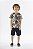 Camiseta Manga Curta Infantil Masculina com Estampa Bichinhos da Floresta Marinho Up Baby - Imagem 1