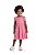 Vestido Infantil Malha Poá Rosa TMX - Imagem 1