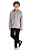 Conjunto de Moletom Infantil Masculino com Jaqueta Cinza e Calça Jogger Preta TMX Kids & Teens - Imagem 1