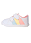 Tênis Infantil Feminino Branco com Velcro e Listras Candy Color Mimoflex - Imagem 1