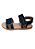 Papete Infantil Masculina Marinho e Caramelo com Fechamento por Velcro Mimoflex - Imagem 1