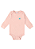 Body Manga Longa para Bebê Menina em Suedine Rosa Up Baby - Imagem 1