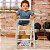 Conjunto Infantil com Camiseta Azul e Bermuda Xadrez Amarela Sonho Mágico - Imagem 3