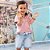 Conjunto Infantil Camisa Polo e Bermuda Jeans Spacial Sonho Mágico - Imagem 1