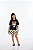 Conjunto Infantil Feminino com Blusa Preta e Short Saia com Bolinhas Pretas Quimby - Imagem 1