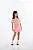 Blusa Infantil Feminina Manga Curta com Bolinhas Rosa Neon Quimby - Imagem 1