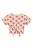 Blusa Infantil Feminina Manga Curta com Bolinhas Rosa Neon Quimby - Imagem 2