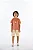 Conjunto Infantil Masculino com Camiseta Marrom e Bermuda Bege Quimby - Imagem 1