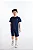 Camiseta Manga Curta em Malha Dry Fit na Cor Azul Escuro Quimby - Imagem 1