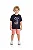 Conjunto Infantil Masculino com Camiseta Marinho Dinossauro e Bermuda em Moletinho TMX Kids - Imagem 1