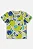 Camiseta Infantil Masculina em Malha Flamê com Estampa Abstrata Verde e Azul Up Baby - Imagem 2