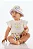 Conjunto para Bebê Feminino em Suedine com Body e Short Estampados com Patinhos Up Baby - Imagem 1