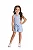 Conjunto Infantil Feminino com Regata e Short com Amarração Azul TMX - Imagem 1