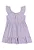 Vestido Infantil com Babados em Malha Canelada Lilás Coloritta - Imagem 1
