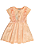 Vestido Infantil em Tecido Salmão com Babado em Laise Bordada Coloritta - Imagem 1