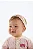 Faixa de Cabelo para Bebê Menina em Suedine Estampado com Triangulos Rosas e Beges Up Baby - Imagem 3