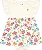Body Vestido para Bebê Feminino Branco Estampado com Flores Kiko Baby - Imagem 1