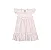 Vestido para Bebê Menina Listrado Rosa e Branco Kiko e Kika - Imagem 1