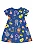 Vestido Infantil Manga Curta Azul com Estampa de Bichinhos Bee Loop - Imagem 2
