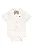 Conjunto para Bebê Menino com Body Camisa Manga Curta Branco com Gravata e Bermuda em Tecido Bege Quimby - Imagem 3