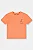 Conjunto Infantil Masculino com Camiseta Laranja e Bermuda em Microfibra Estampa Abstrata Laranja e Marinho Up Baby - Imagem 4